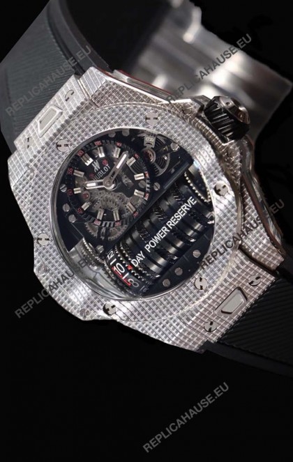 Hublot Big Bang MP-11 Power Reserve 3D Steel Carbon Replica Watch