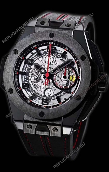 Hublot Big Bang Red Magic Carbon Ceramic Swiss Replica Watch 