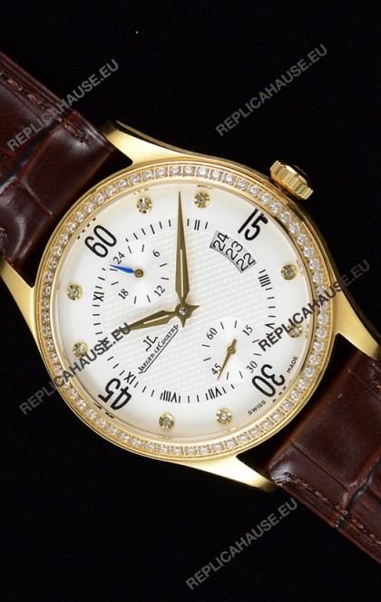 Jaeger LeCoultre Master Control Yellow Gold Swiss Replica Watch 