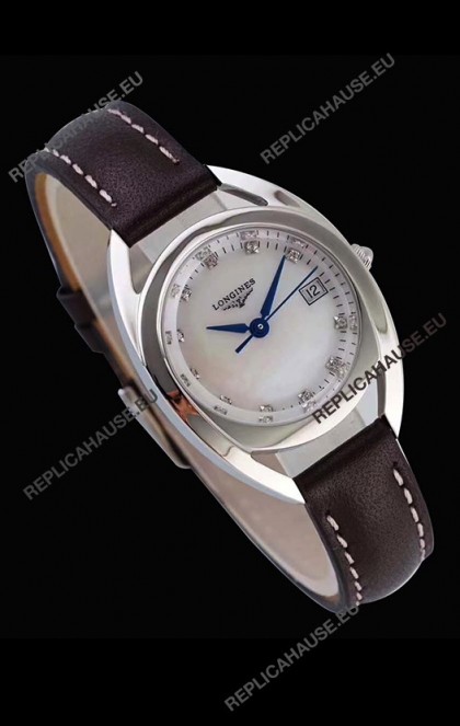 Longines Primaluna Ladies Pearl Dial Swiss Quartz Replica Watch