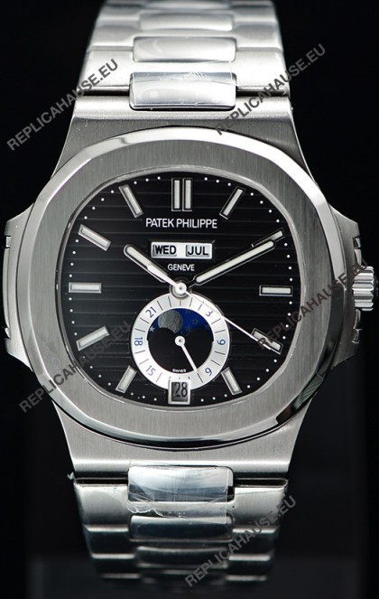 Patek Philippe Nautilus 5726A 1:1 Mirror Swiss Watch Black Dial