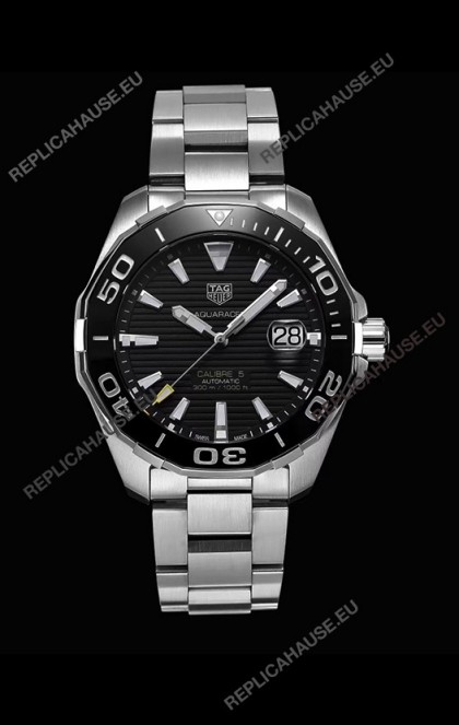Tag Heuer Aquaracer Calibre 5 1:1 Mirror Replica Watch Black Dial