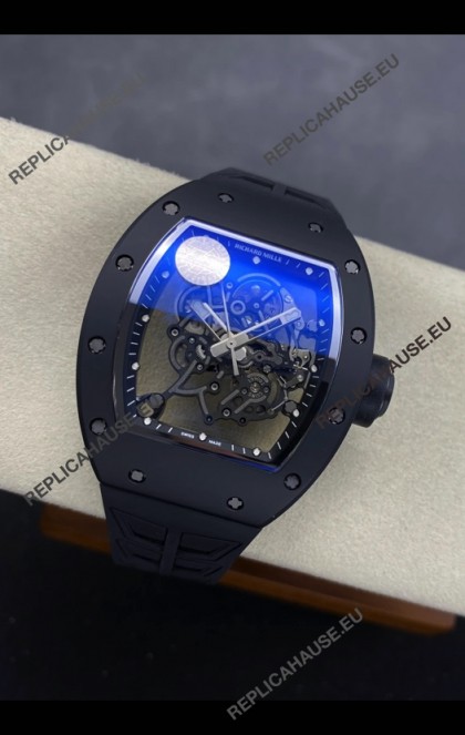 Richard Mille RM055 FREE SPRUNG MVMNT Black Ceramic Case Super Clone Watch 