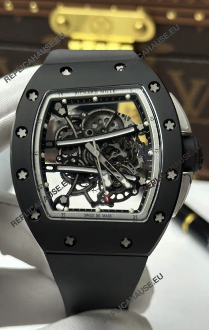 Richard Mille RM61-01 Black Ceramic FREE SPRUNG MVMNT Super Clone Watch