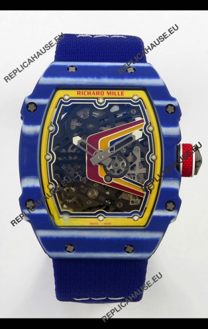Richard Mille RM67-02 Blue NTPT 37 Grams CRMA7 Clone Movement 