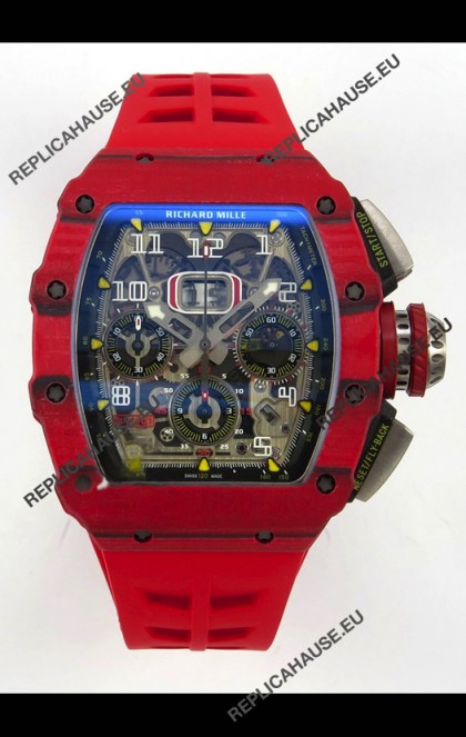 Richard Mille RM11-03 Red Carbon TPT Case Super Clone Watch 