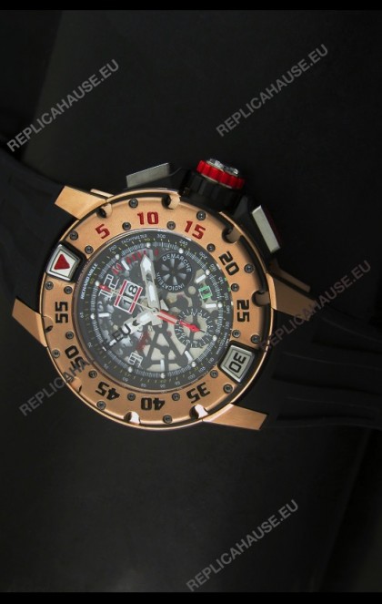 Richard Mille RM032 Swiss Watch in Pink Gold Finish