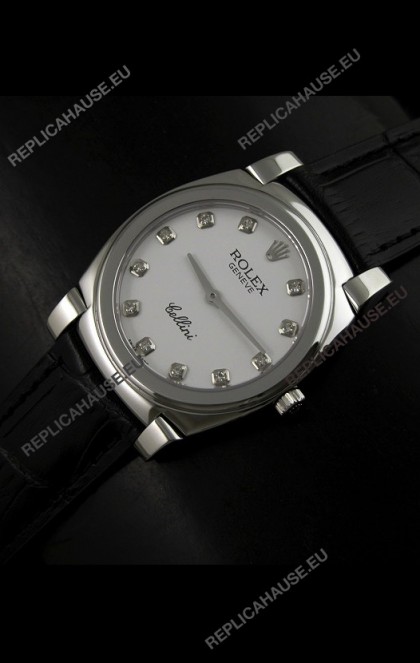 Rolex Cellini Japanese Replica Watch with Diamond Hour Markers