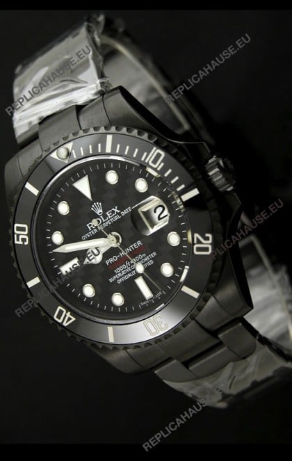 Rolex Pro Hunter Submariner Japanese Replica Watch in Carbon Case