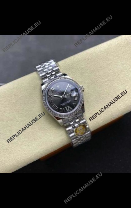 Rolex Super Clone Datejust 31MM Grey Dial Jubilee Super Clone Watch