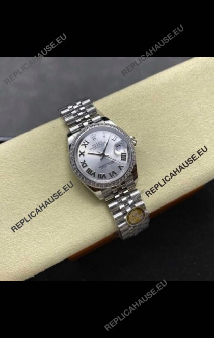 Rolex Super Clone Datejust 31MM Steel Dial Jubilee Super Clone Watch 