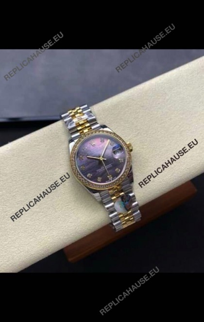 Rolex Super Clone Datejust 31MM Pearl Dial Yellow Gold Super Clone Watch 