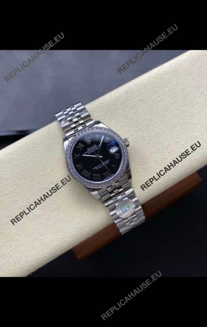 Rolex Super Clone Datejust 31MM Black Dial Steel Case Super Clone Watch 