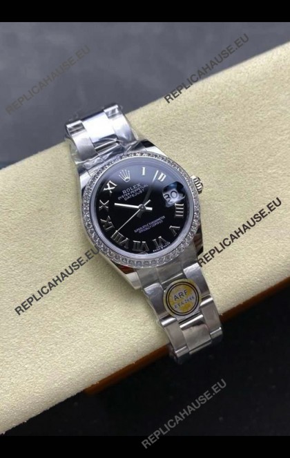 Rolex Super Clone Datejust 31MM Black Roman Dial Super Clone Watch
