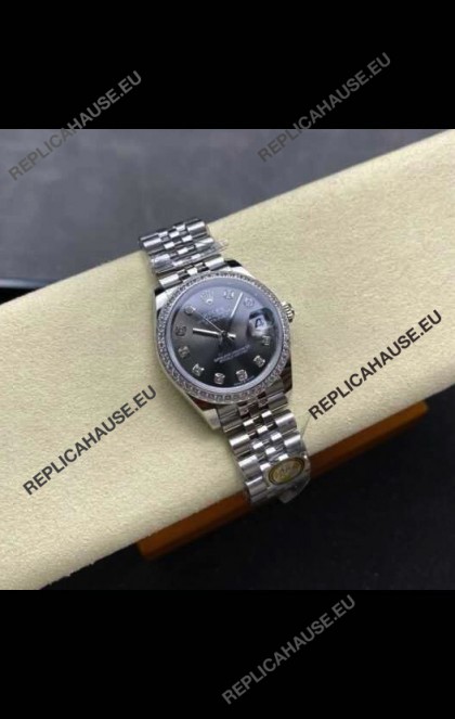 Rolex Super Clone Datejust 31MM Grey Dial Jubilee Super Clone Watch