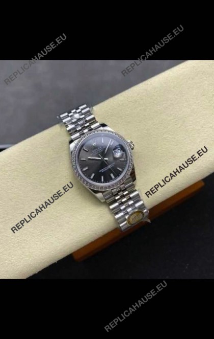 Rolex Super Clone Datejust 31MM Grey Dial Jubilee Super Clone Watch