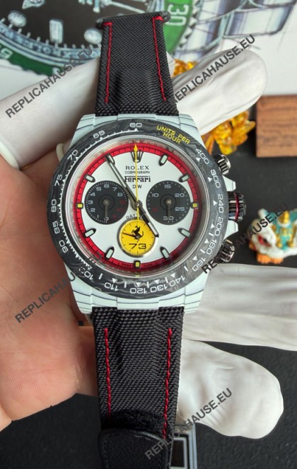Rolex Daytona DiW Ferrari CarboQuartz Super Clone Watch 
