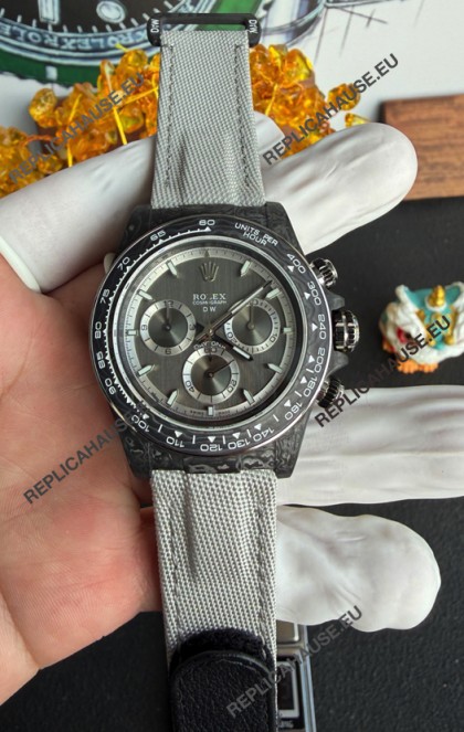 Rolex Daytona DiW Nova Grey Carbon Fiber Super Clone Watch 