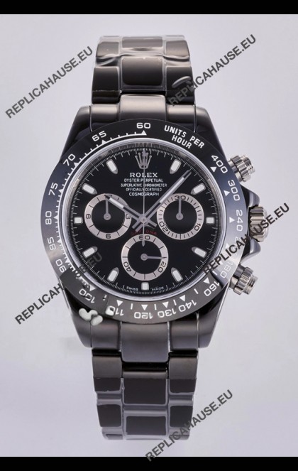 Rolex Daytona AET Black Ceramic 4130 Movment Super Clone Watch 