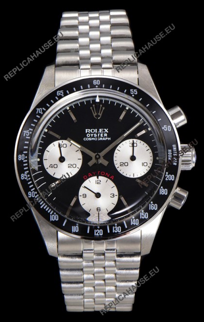 Rolex Daytona Paul Newman 37MM Black Dial Manual Wind Super Clone Watch 