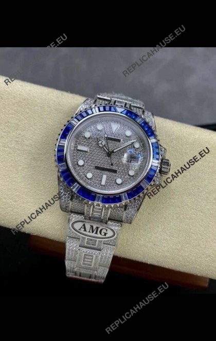 Rolex Submariner 116610 Iced Out Edition 13 Swiss Replica Watch 