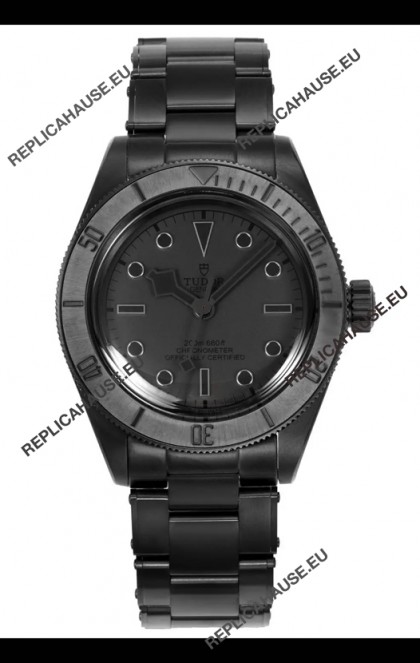 Tudor Black Bay PVD Case Black Dial Swiss Replica Watch 