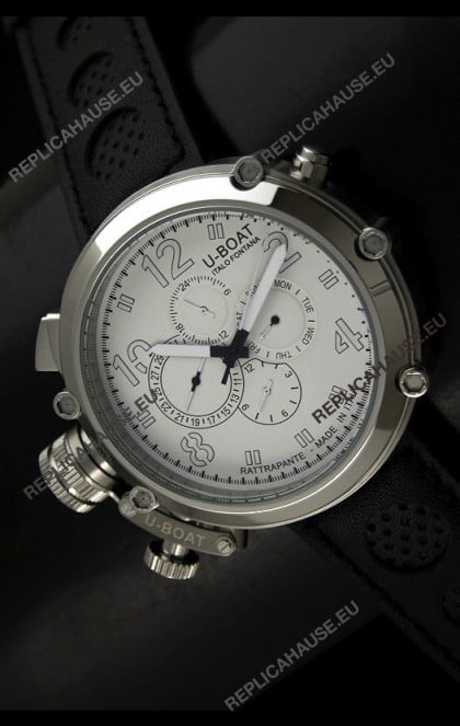 U-Boat Flightdeck Rattrapante Japanese Automatic Watch in Steel Casing