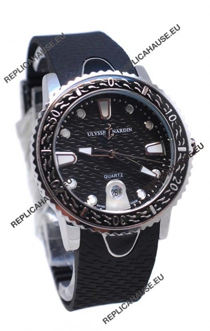 Ulysse Nardin Lady Diver Starry Night Replica Watch in Black Dial