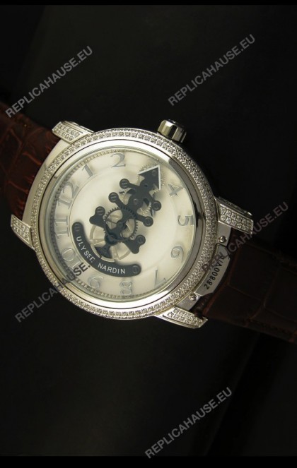 Ulysse Nardin Dual Escapement Japanese Watch in White Dial
