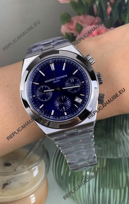 Vacheron Constantin Overseas Chronograph Blue Dial Super Clone Watch 