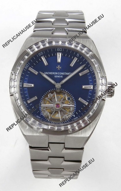 Vacheron Constantin Overseas Tourbillon Stainless Steel Super Clone Watch 