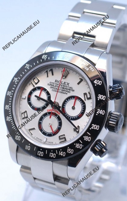 Rolex Project X Daytona Limited Edition Series II Cosmograph MonoBloc Cerachrom Swiss Watch in White Dial