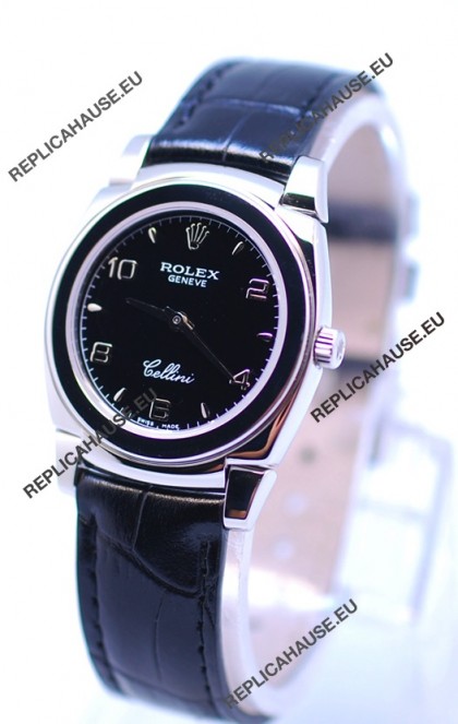 Rolex Cellini Cestello Ladies Swiss Watch All Black