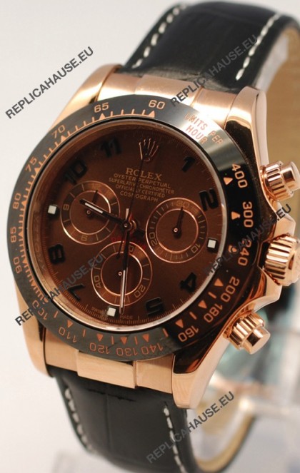 Rolex Daytona Monobloc Cerachrome Everose Swiss Watch - 1:1 Mirror Replica