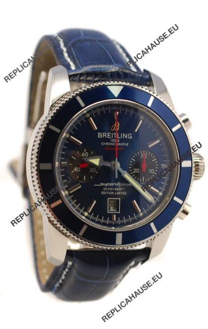 Breiting Superocean 1884 Chronograph Swiss Watch in Blue