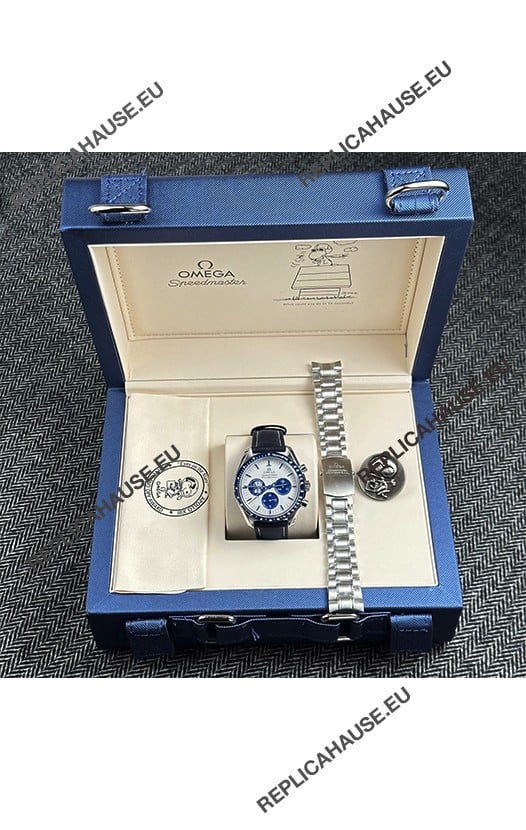 Omega Speedmaster Super Clone 50th Anniversary Snoopy Edition (Full Set with Snoopy Box) 