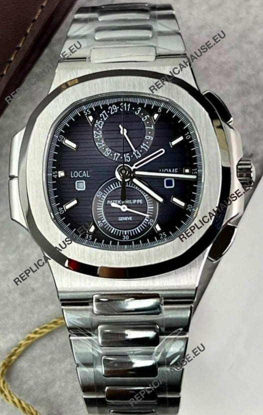 Patek Philippe Nautilus 5990/1A 904L Steel Case in Black Dial - 1:1 Mirror Replica