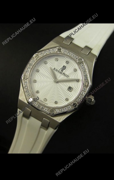 Audemars Piguet Royal Oak Ladies Quartz Replica Watch in Steel Case