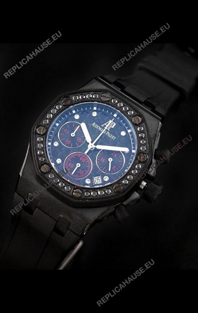 Audemars Piguet Royal Oak Offshore Lady Alinghi Swiss Watch in Blue Dial