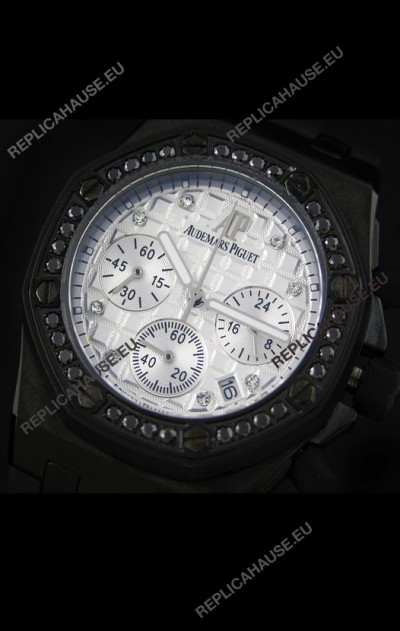 Audemars Piguet Royal Oak Offshore Lady Alinghi Swiss Watch in White Dial