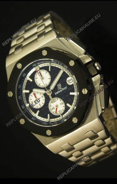 Audemars Piguet Royal Oak Offshore Watch in Black Dial - Steel Case