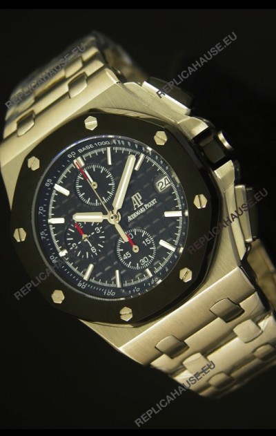 Audemars Piguet Royal Oak Offshore Watch in Black Dial - Steel Case