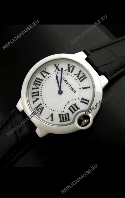 Cartier Ballon de Ladies Replica Watch in White Dial