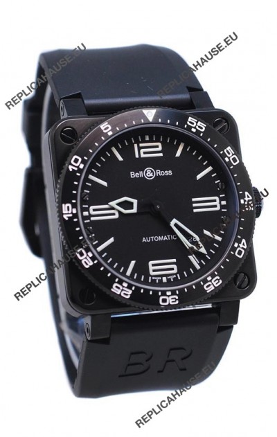 Bell and Ross BR 03 Type Aviation Carbon Swiss Automatic Watch