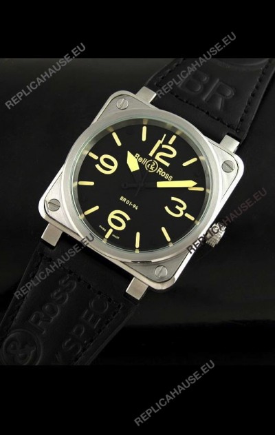 Bell and Ross BR01-94 Swiss Watch in Black Dial