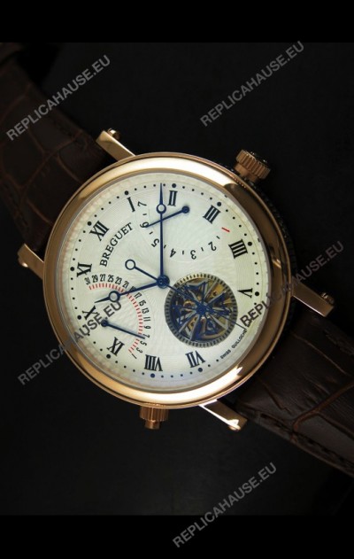 Breguet Retrograde Day/Date Japanese Automatic Watch with Tourbillon