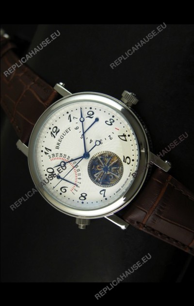Breguet Retrograde Day/Date Japanese Automatic Watch with Tourbillon