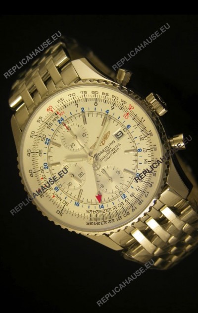 Breitling Navitimer World GMT - 1:1 Mirror Ultimate Edition White Dial