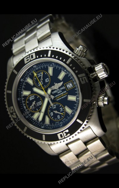 Breitling SuperOcean Abyss Swiss Chronograph Replica Watch - 1:1 Mirror Replica - 44MM Yellow