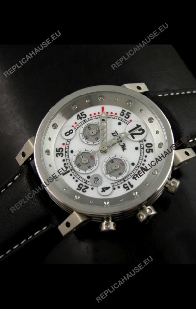 B.R.M.0011G6 Japanese Replica Quartz Watch in White Dial